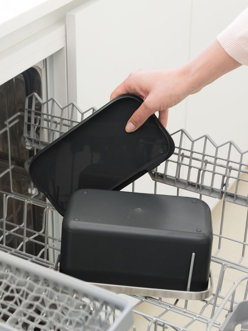 Brabantia grey 1.8L food waste caddy, UK version