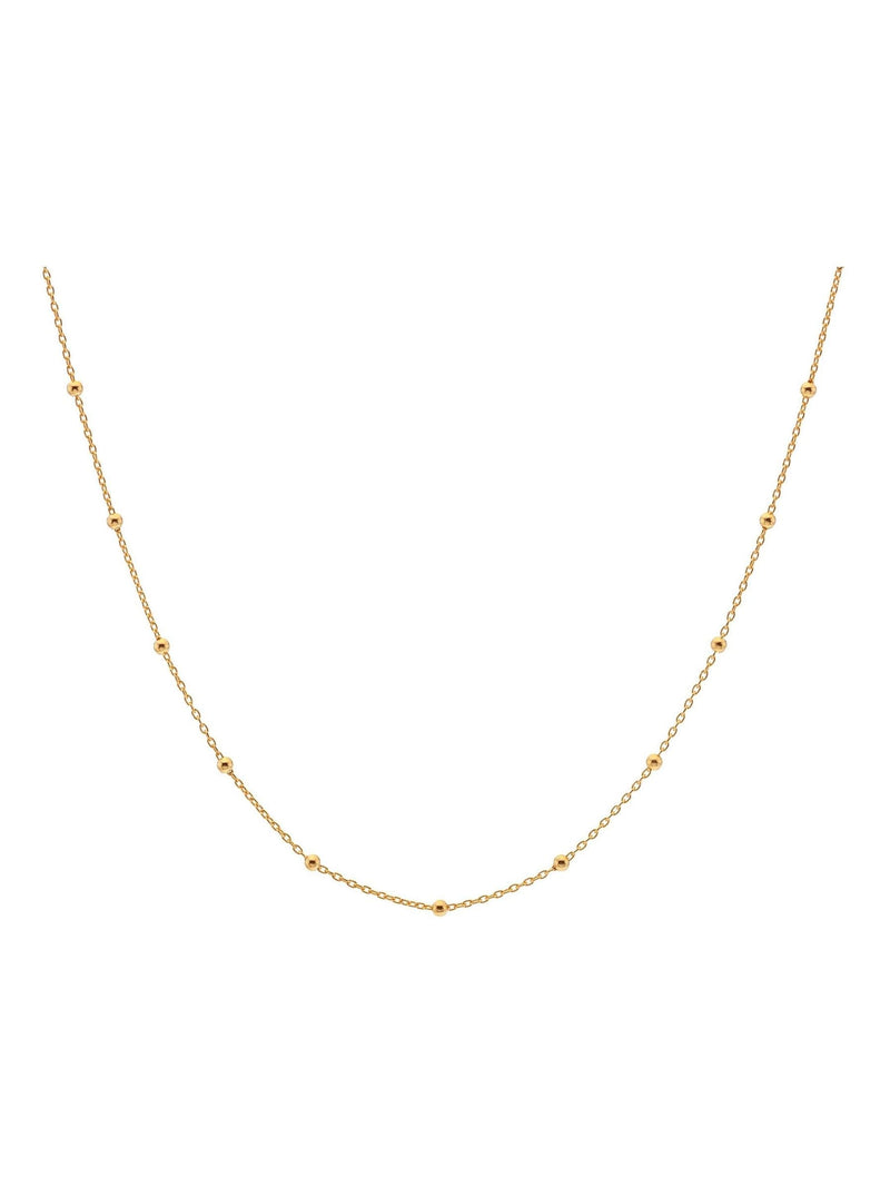 Hot Diamonds Embrace gold tone beaded necklace, imported from the UK