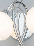 BHS Silver Soni wall light chrome arms opal glass UK version