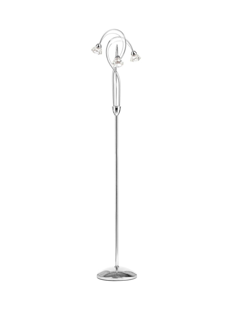 BHS Silver Marianne floor lamp with cut glass shades - British product