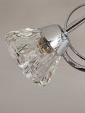 BHS Silver Marianne 5 light flush ceiling light (British brand)