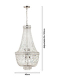 BHS Silver Emily chandelier ceiling light - British product