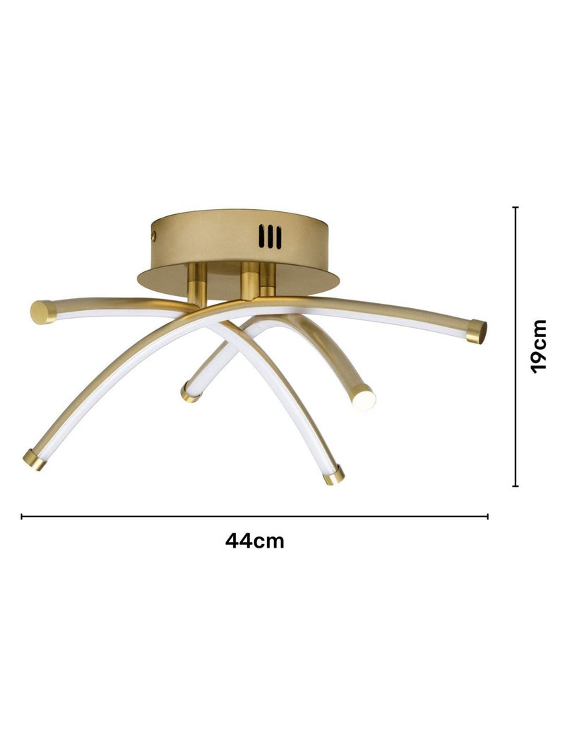 BHS Aalto cross over LED flush ceiling light - British product