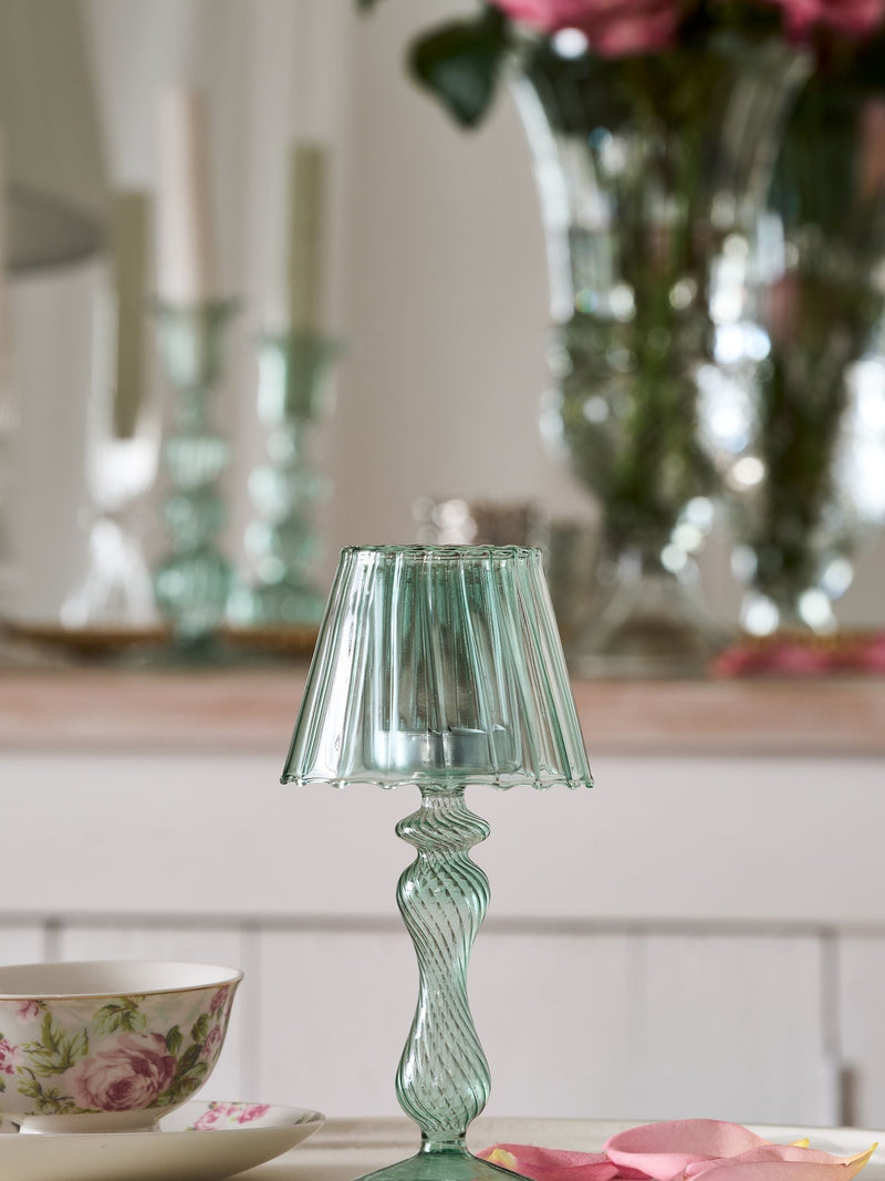 Shabby Chic by Rachel Ashwell green tealight candle holder (British brand)
