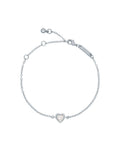 Ted Baker Silver Tone Crystal Heart Bracelet (British brand)