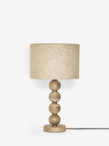 Natural Palmer wooden table lamp, imported from the UK