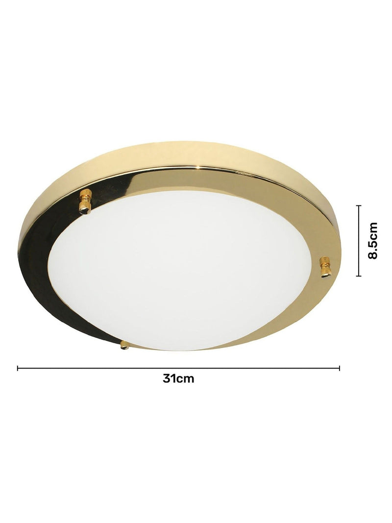 BHS Brass Delphi large flush bathroom ceiling light - British product