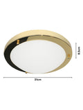 BHS Brass Delphi large flush bathroom ceiling light - British product