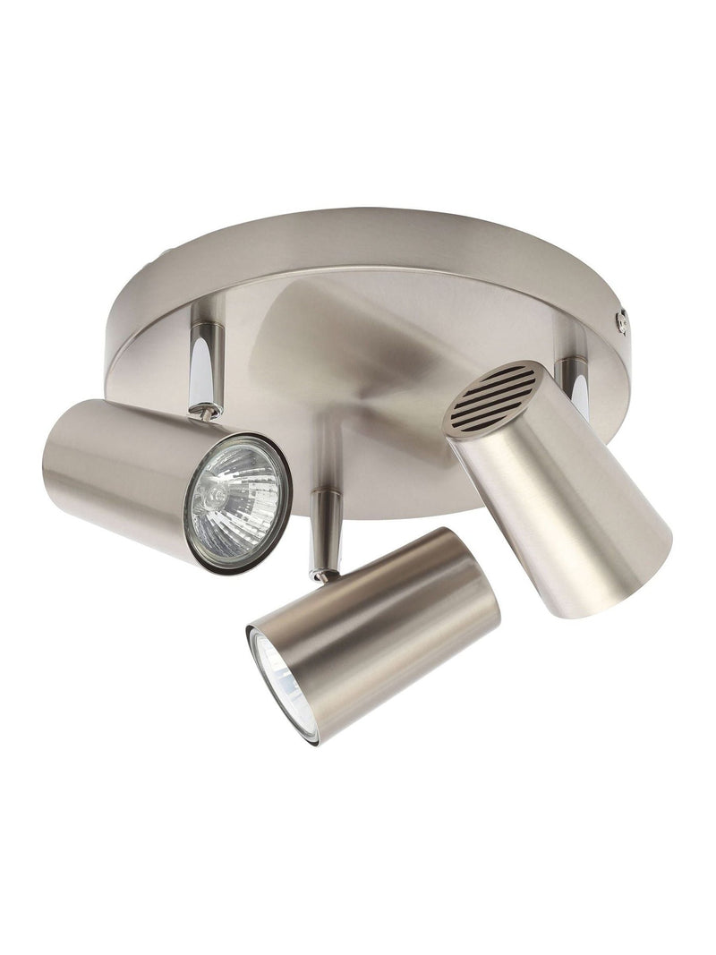 BHS Silver Harvey 3-light flush spotlight ceiling light, imported from the UK