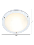 BHS Silver Delphi flush ceiling light - British product