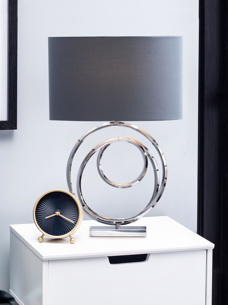 BHS Silver Saturn table lamp (British brand)