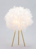 BHS Brass Plume tripod table lamp imported from the UK