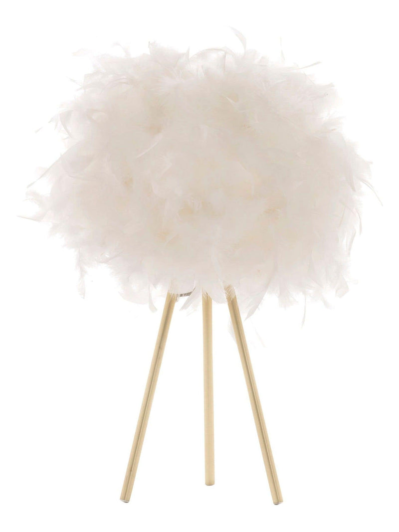 BHS Brass Plume tripod table lamp imported from the UK