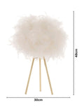 BHS Brass Plume tripod table lamp imported from the UK