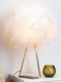 BHS Brass Plume tripod table lamp imported from the UK