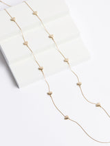 Next Gold Tone Heart Long Rope Necklace- Buy online at McGrocer
