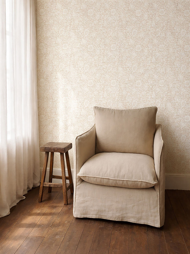 Morris & Co. Pink Mallow wallpaper 10.05M (British brand)