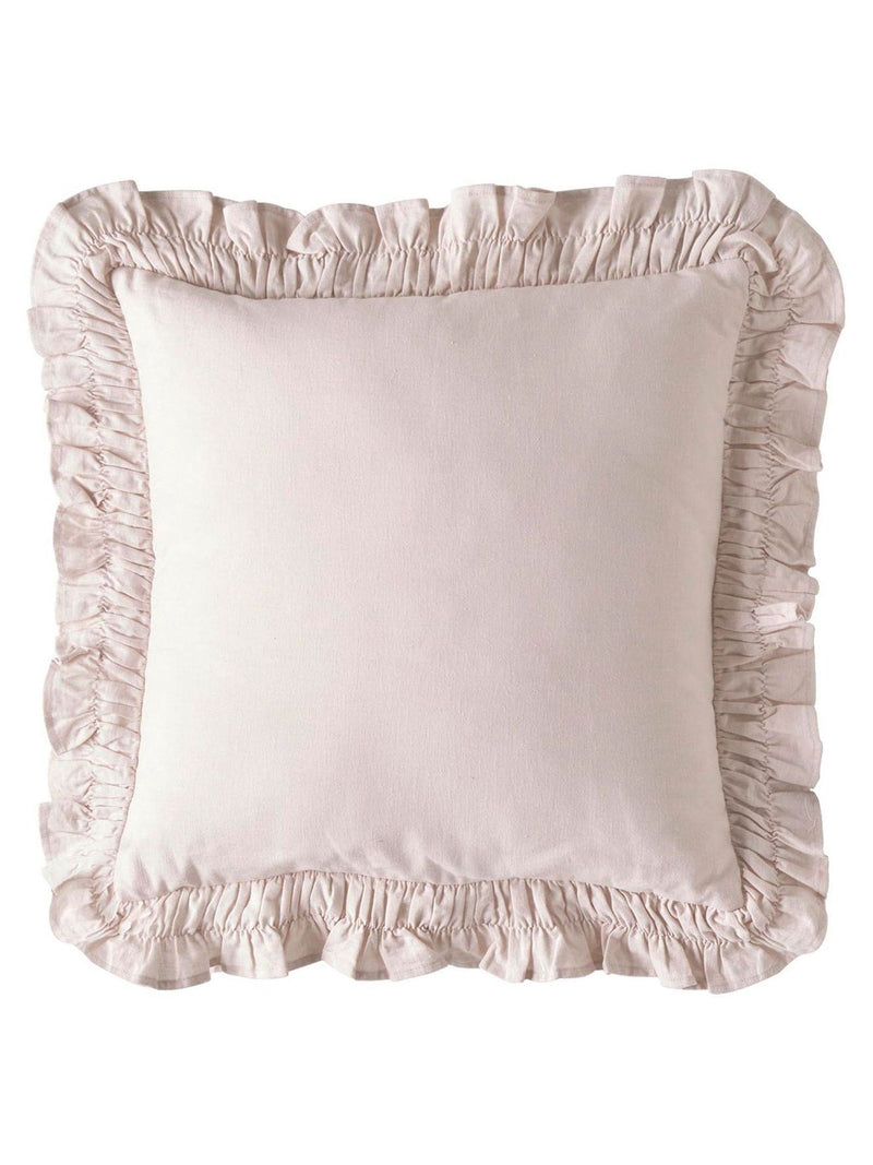 Laura Ashley Pink Blush Idina Ruffle cushion 45x45cm, UK version