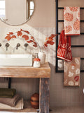 Clear scalloped round wall mirror 60x60cm - British product