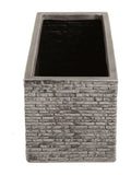 Charles Bentley grey slate effect trough planter 60cm, UK version