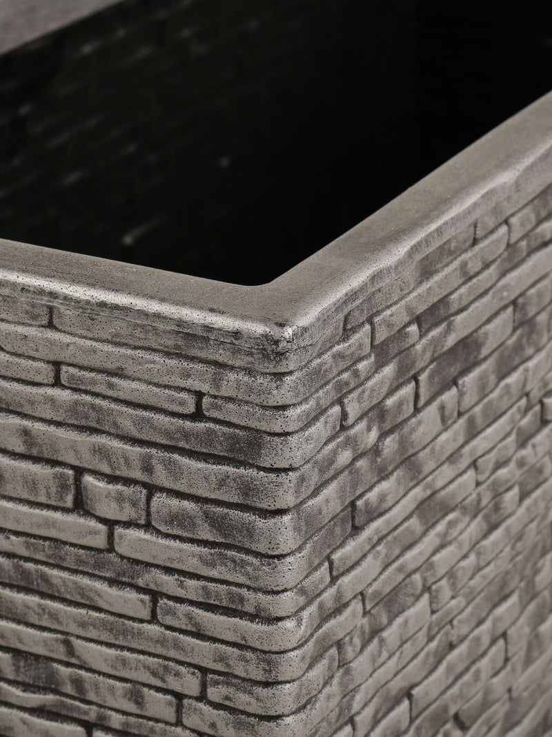 Charles Bentley grey slate effect trough planter 60cm, UK version