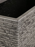 Charles Bentley grey slate effect trough planter 60cm, UK version