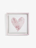 Pink Heart Framed Canvas Wall Art