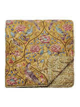 Next Morris & Co. Saffron Yellow Quilted 100% Cotton Throw- Buy online at McGrocer