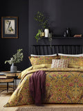 Morris & Co. saffron yellow quilted cotton throw 265x260cm - British product