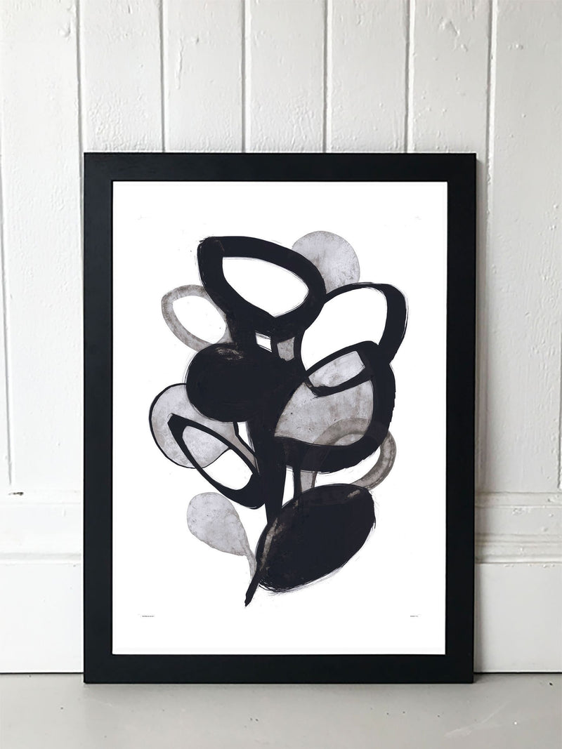 East End Prints Grey The Plant Print by Jorgen Hansson