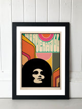 Next East End Prints Orange Wonderwall Print by Delta Nova Framed Art Print- Buy online at McGrocer