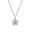 Hot Diamonds Forget Me Not sterling silver with rose gold pendant, UK version