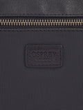 Osprey London Grantham bumbag in black waxed canvas and leather, imported from the UK