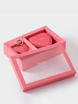 Next Osprey London Guava Pink The Tilly Heart Leather Trinket and Keyring Gift Set- Buy online at McGrocer