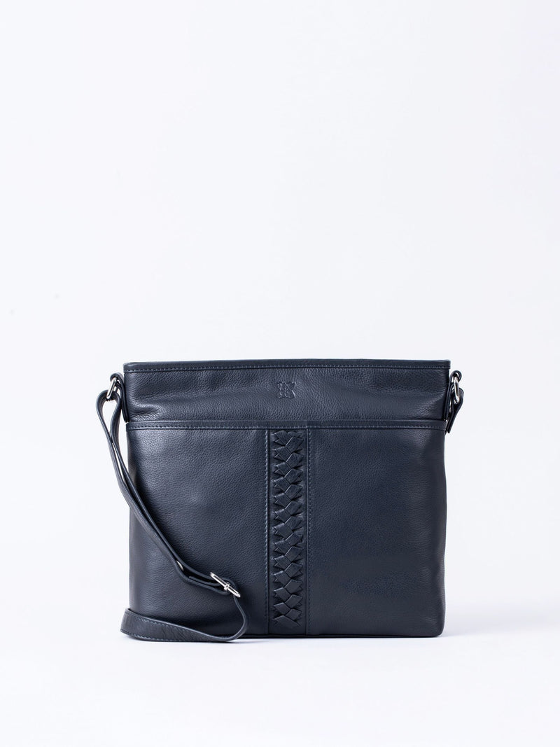 Lakeland Leather Navy Farlam cross-body bag (British brand)