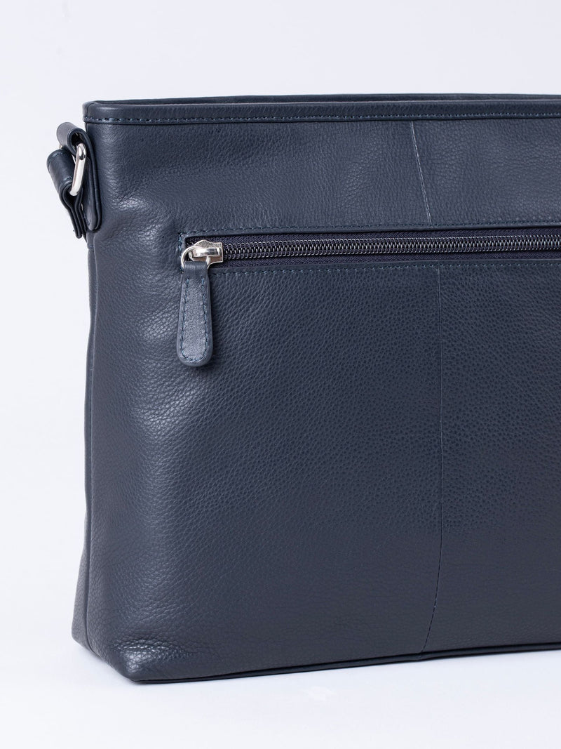 Lakeland Leather Navy Farlam cross-body bag (British brand)