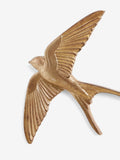 Set of 3 gold swallow wall art plaques (British brand)