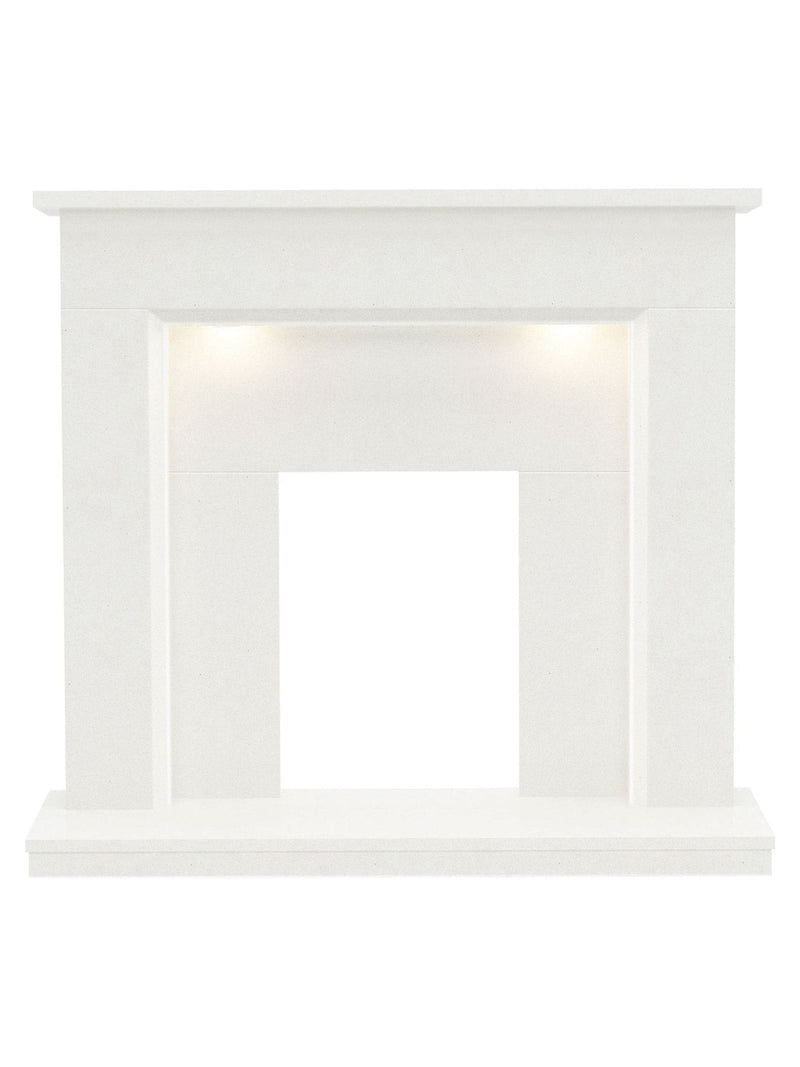 Be Modern white marble fireplace surround 52-inch, UK version