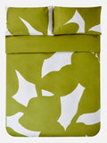 Jasper Conran London Spinach Green Floral Leaf duvet cover, UK version