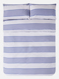 Jasper Conran London blue woven pinstripe double duvet set, UK version