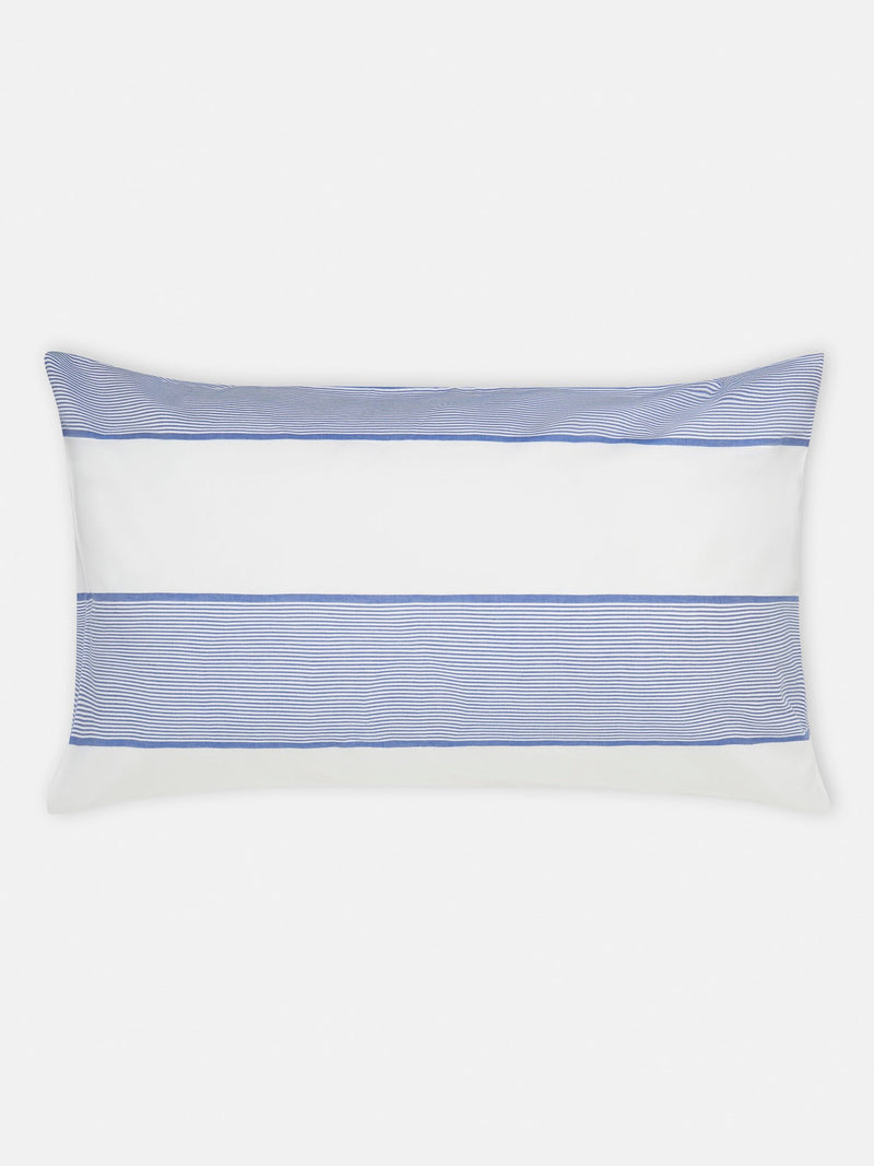 Jasper Conran London blue woven pinstripe double duvet set, UK version