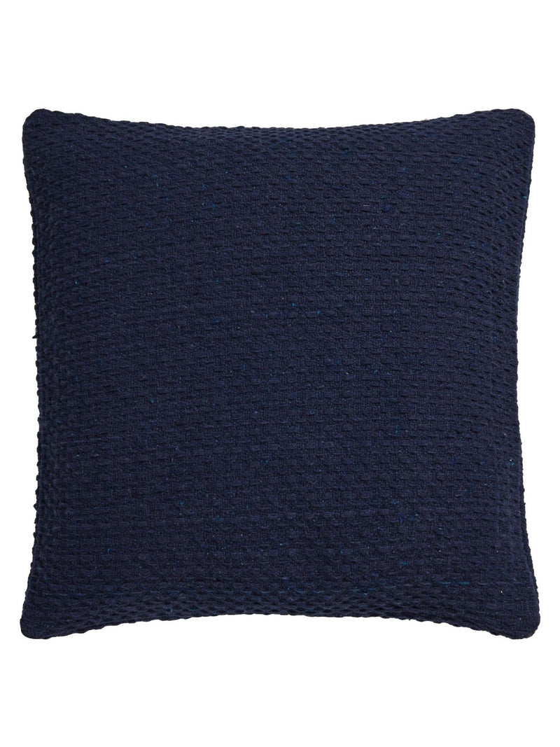 Drift Home blue basket weave cushion 43cm, imported from the UK