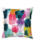 Evans Lichfield ochre yellow watercolour outdoor cushion - British product