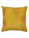 Evans Lichfield ochre yellow watercolour outdoor cushion - British product