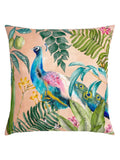 Evans Lichfield outdoor cushion Pink Peacock 43x43 cm - British product