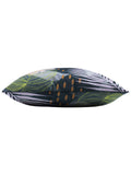 furn. Teal Blue Leafy Outdoor Cushion water resistant 43cm - British product