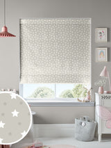 Next Natural Kids Ditsy Stars Made to Measure Roman Blind- Buy online at McGrocer
