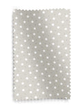 Roman blind with ditsy stars pattern in natural colour, imported from the UK