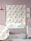 Blush Pink Trees roman blind, made to measure - British product