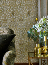 Next Morris & Co. Blue Snakeshead Wallpaper- Buy online at McGrocer